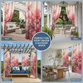 thumbnail image 5 of Flower Painted, Abstract Blush Pink Watercolor Outdoor Curtains for Patio Waterproof, Windproof Privacy Curtains with Weighted Bottom, Outside Drapes for Picnic Garage Backyard Cabana 54"x95" 1 Panel, 5 of 8