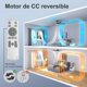thumbnail image 4 of Ventilador de Techo con Luz LED 2500 Lúmenes - 5 Aspas Doble Cara (Negro/Madera), Control Remoto, 5 Velocidades + Temporizador - Silencioso 30dB, 4 of 7