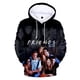 thumbnail image 2 of Sudadera con capucha con estampado 3D de Friends para hombre y mujer, estilo informal, de gran tamaño, ropa de calle popular, 2 of 5