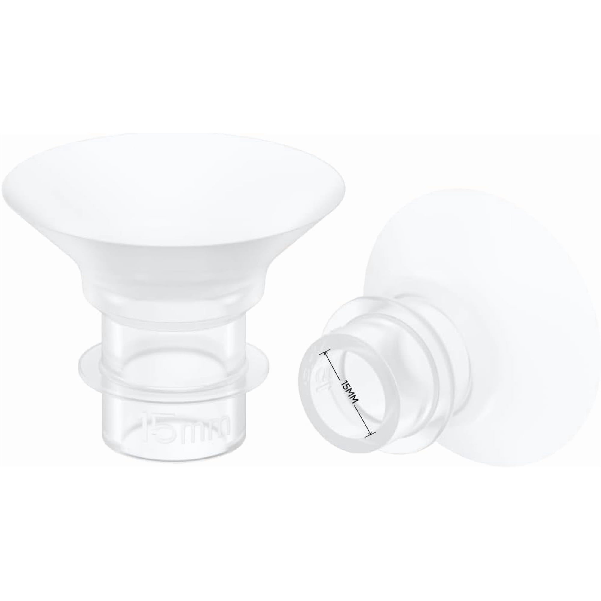 eufy Security Original 15mm Sizing Inserts (2-Pack) for Wearable Breast Pump S1/S1 Pro/E10/E20, Silicone Sizing Inserts, Easy to Install and Use, Comfortable and Precise Fit for Better Suction