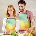 thumbnail image 4 of Colorful Tie Dye Wave Pattern Apron-Garden Aprons for Women with Pockets-Cotton Linen Waterproof Kitchen Cooking Gardening Aprons Adjustable for Kitchen,Cooking,BBQ and Salon 33x27 Inch, 4 of 5