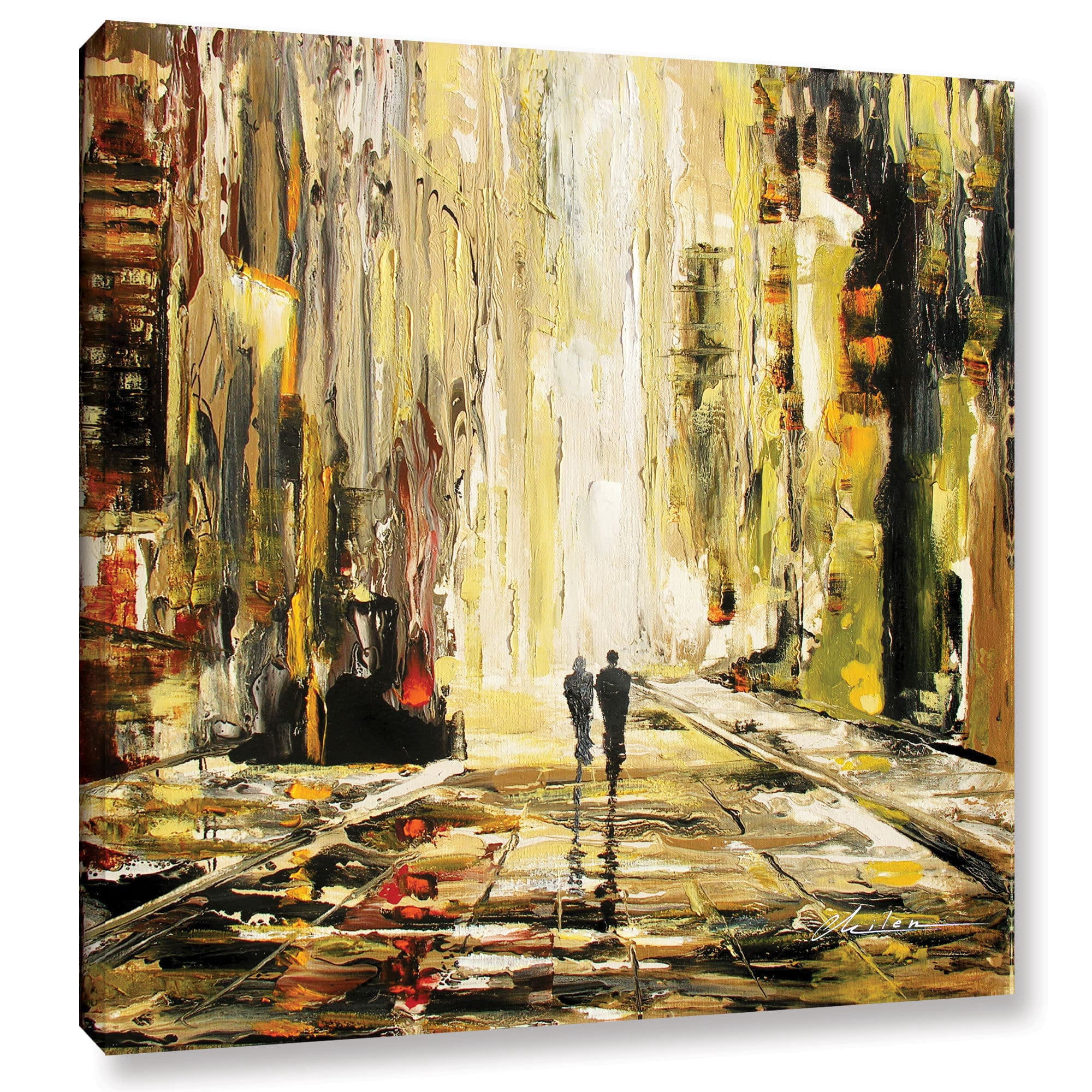 ArtWall Milen Tod "Lover's Lane" Gallery-wrapped Canvas