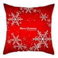 thumbnail image 4 of Christmas Throw Pillow Cover, 18 x 18 Inch Winter Holiday Rustic Farmhouse Cushion Case for Sofa, Couch, Bed and Car, 4 of 6