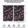 thumbnail image 2 of Stylish Floral Curtains 42x63 Inch, 2 Panels Rod Pocket Blackout Drapes for Bedroom and Comfortable Light, 2 of 2