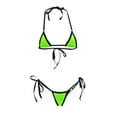thumbnail image 3 of BSDJILFG Sexy Bikini Sets for Women Summer Swimsuit ,Triangle Swim Bra Halter Tie Backless Thin String Thongs Bathing Suit Hot Spring Swimwear, 3 of 3