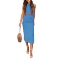 thumbnail image 1 of Conjunto de Verano para Mujer de 2 Piezas PRETTYGARDEN Azul Claro Talla S, 1 of 8