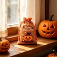 thumbnail image 4 of Ltvvegg Halloween Goodie Bags, Trick or Treat Bags, Pumpkin Halloween Candy Bags with Drawstring, Halloween Gift Bags Candy Pouches for Halloween Party Favors(4x6In), 4 of 7