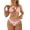 Bunny Cloud Carrot Pink, variant on Women's Halter String Bikini Sets Elastic String Sexy Triangle Bathing Suits Sunflower Cow Spot Cheeky Spandex 2 Piece Beachwear for Pool Party Beach, L