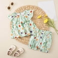 thumbnail image 2 of Toddler Baby Girls Clothes Outfits T-shirt + Casual Shorts Pants Cute Summer for 1-5 T Girls Summer Set 2-6 Years,2-3 Years, 2 of 6