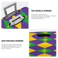 thumbnail image 5 of Balery Luggage Cover Mardi Gras Print Suitcase Covers for Luggage Elastic Washable Suitcase Protector Fits 18-32 Inch Luggage-Small, 5 of 9