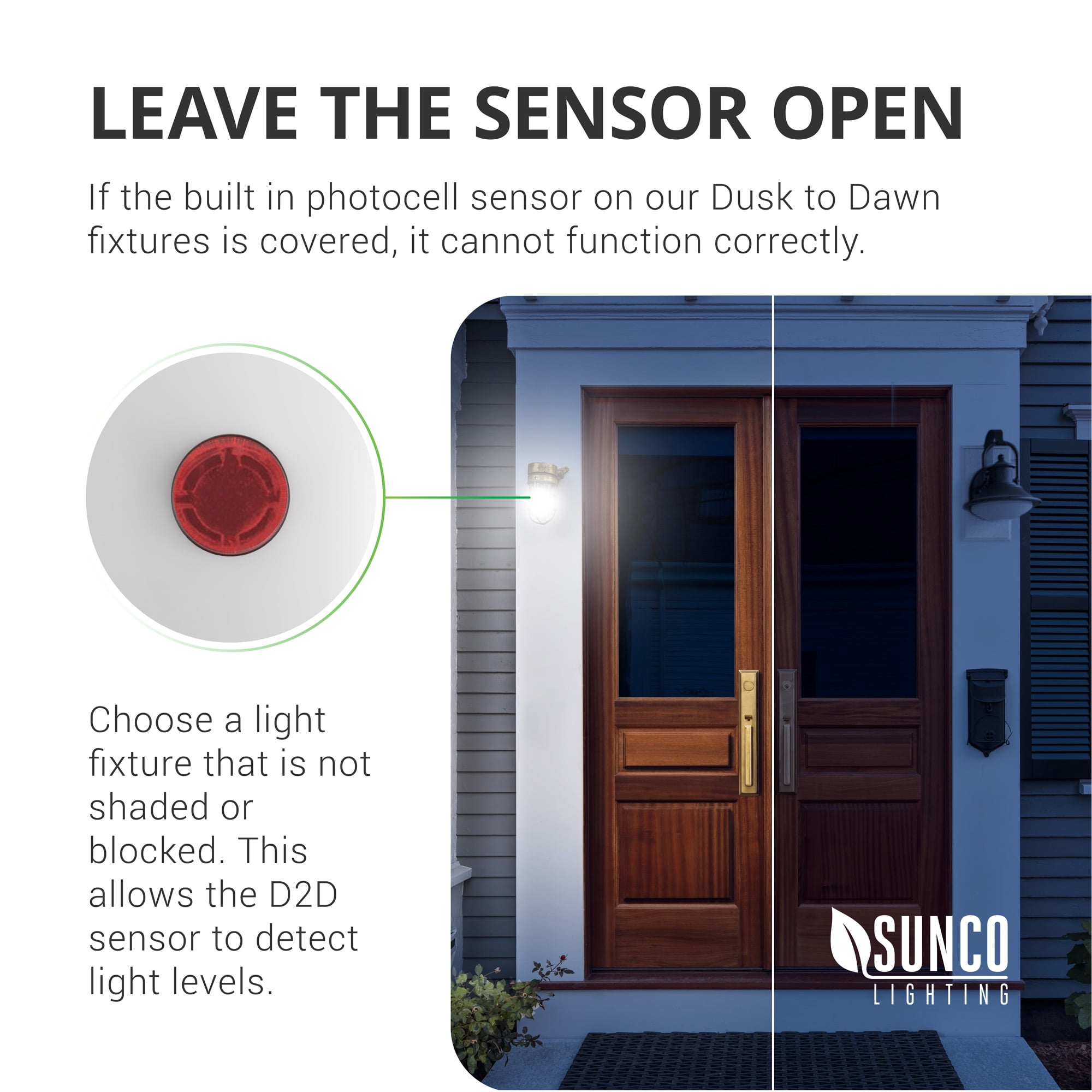 Sunco 10 Pack A19 LED Bulb with Dusk to Dawn, 9W=60W, 800 LM, 5000K Daylight, Auto On/Off Photocell Sensor - UL