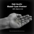 thumbnail image 6 of Spider, Tarantula, Arachnida, Pewter, Hat, Lapel, Brooch, Pin, Pins Made in USA, Over 50 Insect Designs Available. Creative Pewter Designs,, 6 of 7