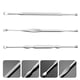 thumbnail image 5 of EeaseMX 3 piezas de acero inoxidable resistente para orejas, prácticos palillos de doble punta (plateados), 5 of 7