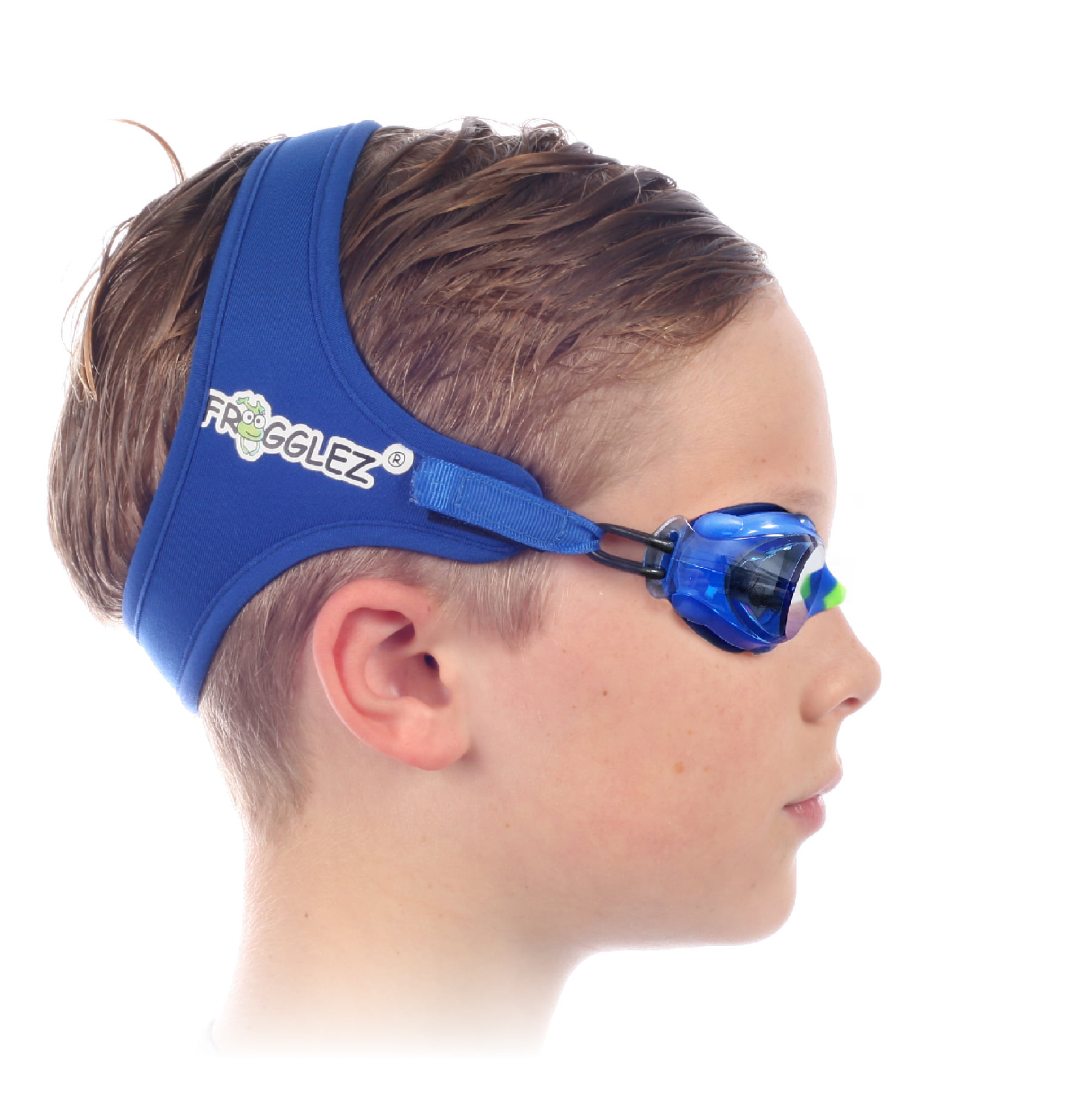 Recommended by Olympic Swimmers 10 in Swimming Lessons UV Protection No Hair Pulling Ideal for Ages 3 Leakproof Frogglez Kids Swim Goggles with Pain-Free Strap 
