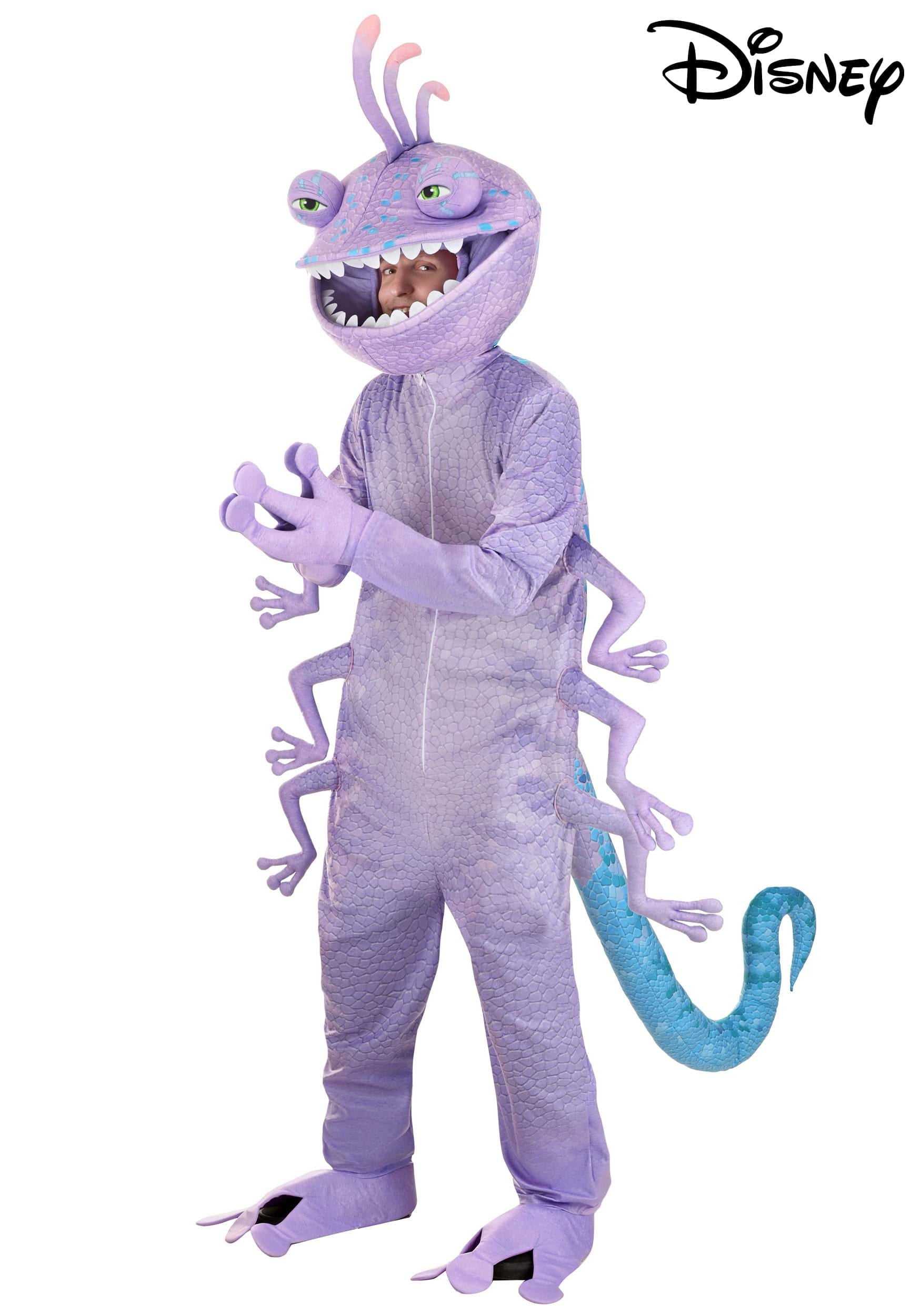 Disney and Pixar Monsters Inc Randall Costume for Adults With Full Head Mask