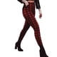 thumbnail image 2 of Leggings a cuadros para mujer, pantalones ajustados informales de cintura alta, pantalones pitillo estampados a cuadros elásticos para mujer, 2 of 3