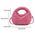 thumbnail image 2 of Bolso de bola de masa para mujer bolso de mano de felpa informal bolso cruzado peludo bolso para citas de invierno, 2 of 9