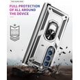 thumbnail image 6 of [4 in 1 Hinge Protection for Samsung Galaxy Z Fold 4 5G Case with Tempered Glass Screen Protector & Camera Lens Protector & Kickstand，[Military-Grade] Samsung Z Fold 4 Phone Case (Silver), 6 of 14