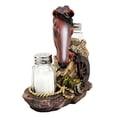 thumbnail image 6 of Ebros Chestnut Horse by Wagon Wheel Salt Pepper Shakers Holder Set 6.25" H, 6 of 7