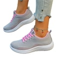 thumbnail image 5 of HTHLVMD Lace-Up Lightweight Running Shoes, Walking Shoes Women Orthopedic Lace-Up Sneakers Arch Support Breathable Tennis Running Shoe for Plantar Fasciitis Bunions, Gray 6, 5 of 5