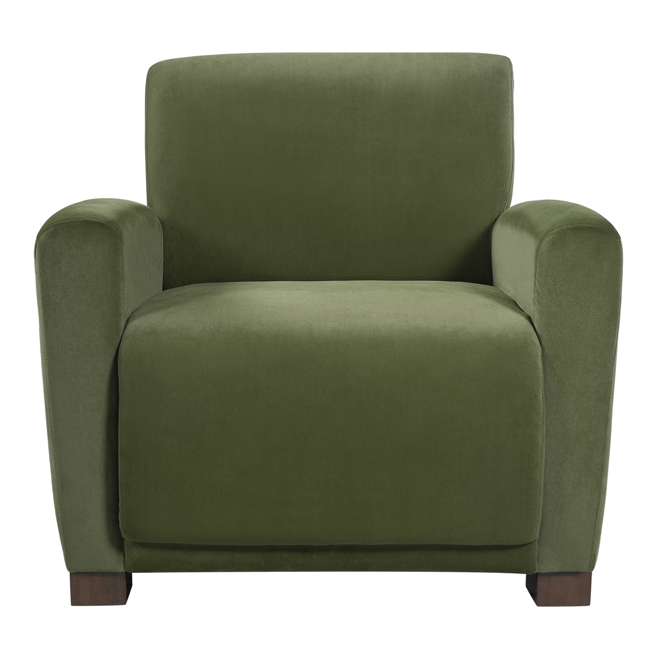 Christopher Knight Home Modern Upholstered Accent Arm Chair for Living Room Bedroom, Olive Green, Set of 2