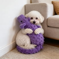 Fuebueo Pet Toys Clearance Items 11 in Plush Dogs Toy Soft Dog Chew Toys in Pig Shape for Chewing Biting, Stuffed Puppy Toys with Squeaker and Crinkle Paper for All Breed Sizes Dogs