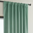 thumbnail image 5 of Half Price Drapes Light Teal Green Heritage Plush Velvet Room Darkening Curtains(1 Panel),50W X 108L, 5 of 12