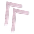 thumbnail image 1 of KONTONTY 2Pcs Plastic Tailor Ruler with 90 Degree Angle and Fine Scale for Accurate Sewing Measurements, 1 of 8