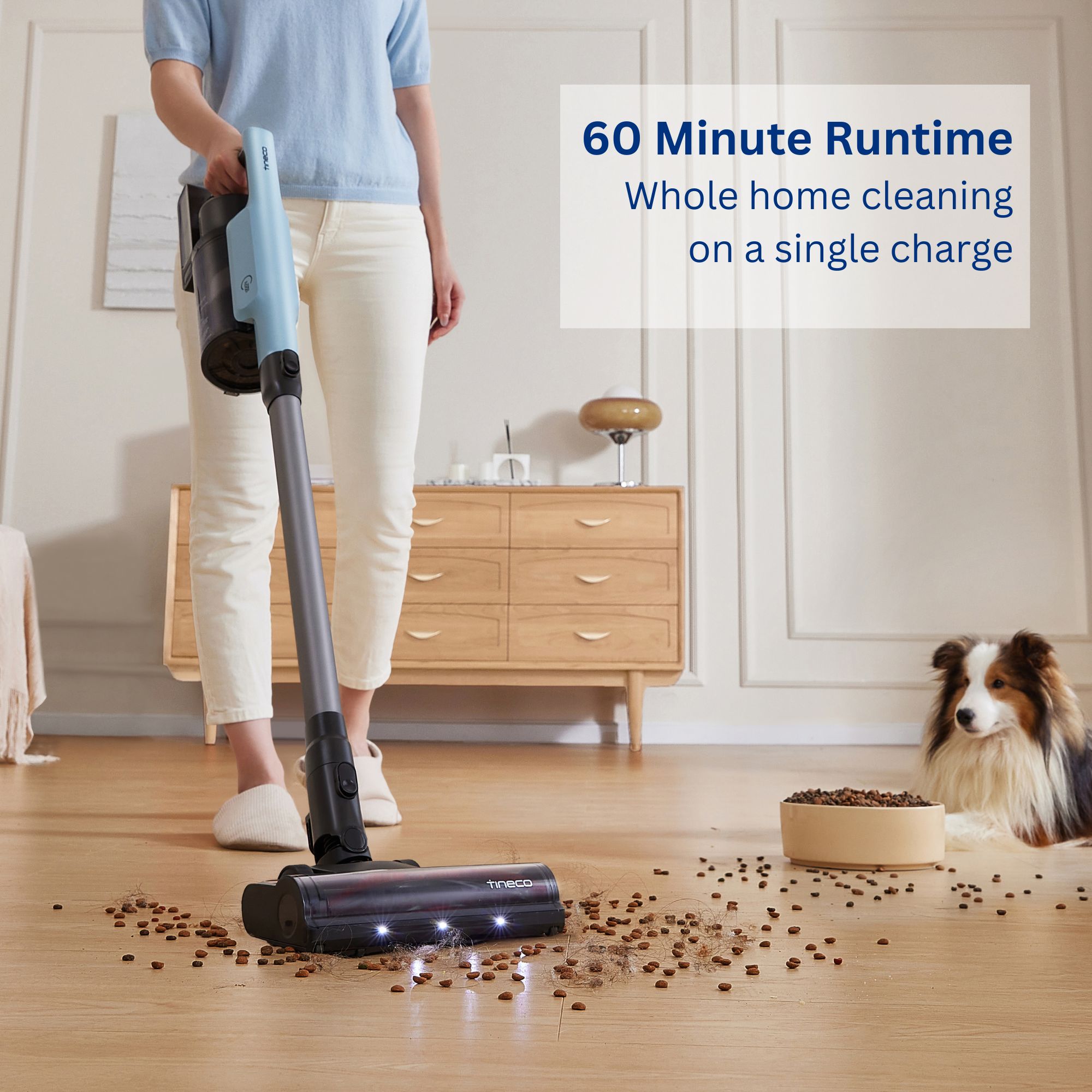 Tineco GO Pet Cordless Stick Vacuum, Powder Blue photo 2