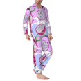 thumbnail image 2 of KLL Dragon Fruit Sleepwear Mens Flannel Pajamas,Long Cotton Pj Set, 2 of 7
