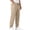 Khaki, variant on Cargo Pants for Men Drawstring Elastic Waist Loose Jogger Pants Fall Winter Athleisure Outdoor Trousers with Muti Pockets(3X-Large,Navy)