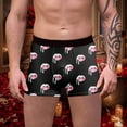 thumbnail image 2 of JHHLSF Men's Male Valentines Day Printed Underwear Funny Fitting Boxer Mid Waist Briefs Black,2XL, 2 of 4