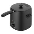 thumbnail image 6 of Mainstays Matte Black 2-Quart 1000W Electric Deep Fryer with Adjustable Thermostat, 6 of 18