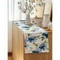 thumbnail image 5 of Table Runner 36 Inches Long for Kitchen Dining, Blue Green Spring Floral Dresser Scarf Farmhouse, Dining Table Decorations for Wedding/Parties, Weeping Botanical Summer 13 x 36 In, 5 of 8