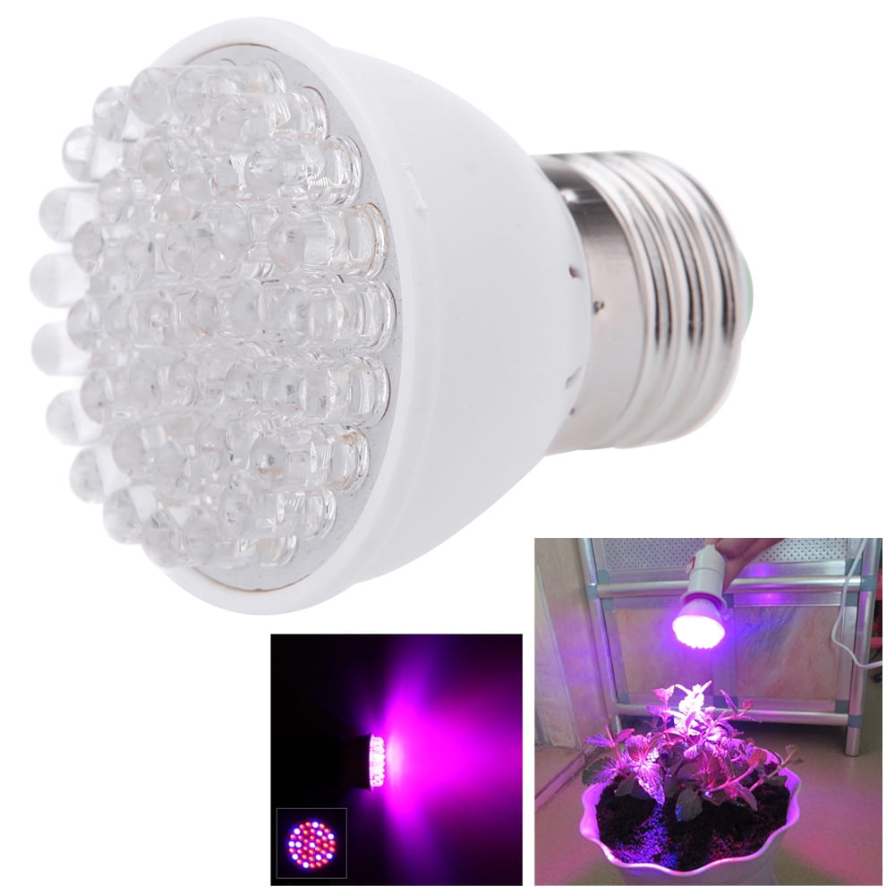 Lixada E27 2 2w 38led Plant Grow Light Bulb Garden Hydroponic Lamp