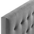 thumbnail image 3 of Modway Emily Queen Biscuit Tufted Performance Velvet Headboard in Gray, 3 of 5