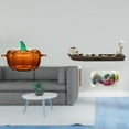 thumbnail image 2 of Plato de dulces de vidrio con forma de calabaza, tarro de , quemador de barco con naranja, adorno de mesa, decoración de Halloween, s, 2 of 8