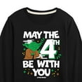 thumbnail image 3 of Star Wars - Yoda May The 4Th - Toddler And Youth Long Sleeve Tee, 3 of 5