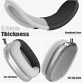 thumbnail image 5 of Funda protectora de silicona TPU suave transparente 3 en 1 para auriculares Airpods Max Airpodmax, antiarañazos, accesorios para auriculares, 5 of 5