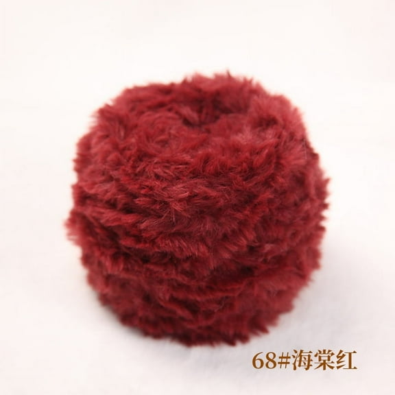 XmhyTop Chunky Chenille Yarn for Crocheting, Bulky Fluffy Thick Knitting Chenille Yarn, Super Chunky Chenille Yarn for Hand Knitted Blankets, Soft Plush Yarn， 100g ,Begonia red