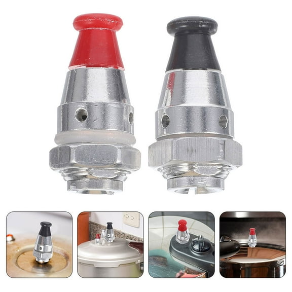 UPOUART Pressure Cooker Valve Replacement 6Pcs Jigger Valve Red Color for Safety Assurance in Kitchen