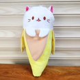 thumbnail image 2 of Lindos animales de peluche de plátano para niñas, juguetes de peluche Kawaii de 7 pulgadas, animales de peluche, peluches blandos para abrazar, regalo de cumpleaños para el día de San Valentín para niños, blanco, 18cm Rojo Verde, 2 of 5