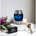 thumbnail image 6 of JAGASY Blue Small Urns for Human Ashes - Keepsake Urn for Ashes Adult Male & Female - Small Urns for Mother & Father - Miniature Urn for Mom Dad - ( 3 Inch), 6 of 7