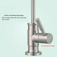 thumbnail image 4 of Kitchen Faucet, Stainless Steel Straight Drinking Water Purification Faucet, 4 Points 2 Points European Style Gooseneck Pure Water Machine Faucet, Brushed,2 Points, 4 of 5