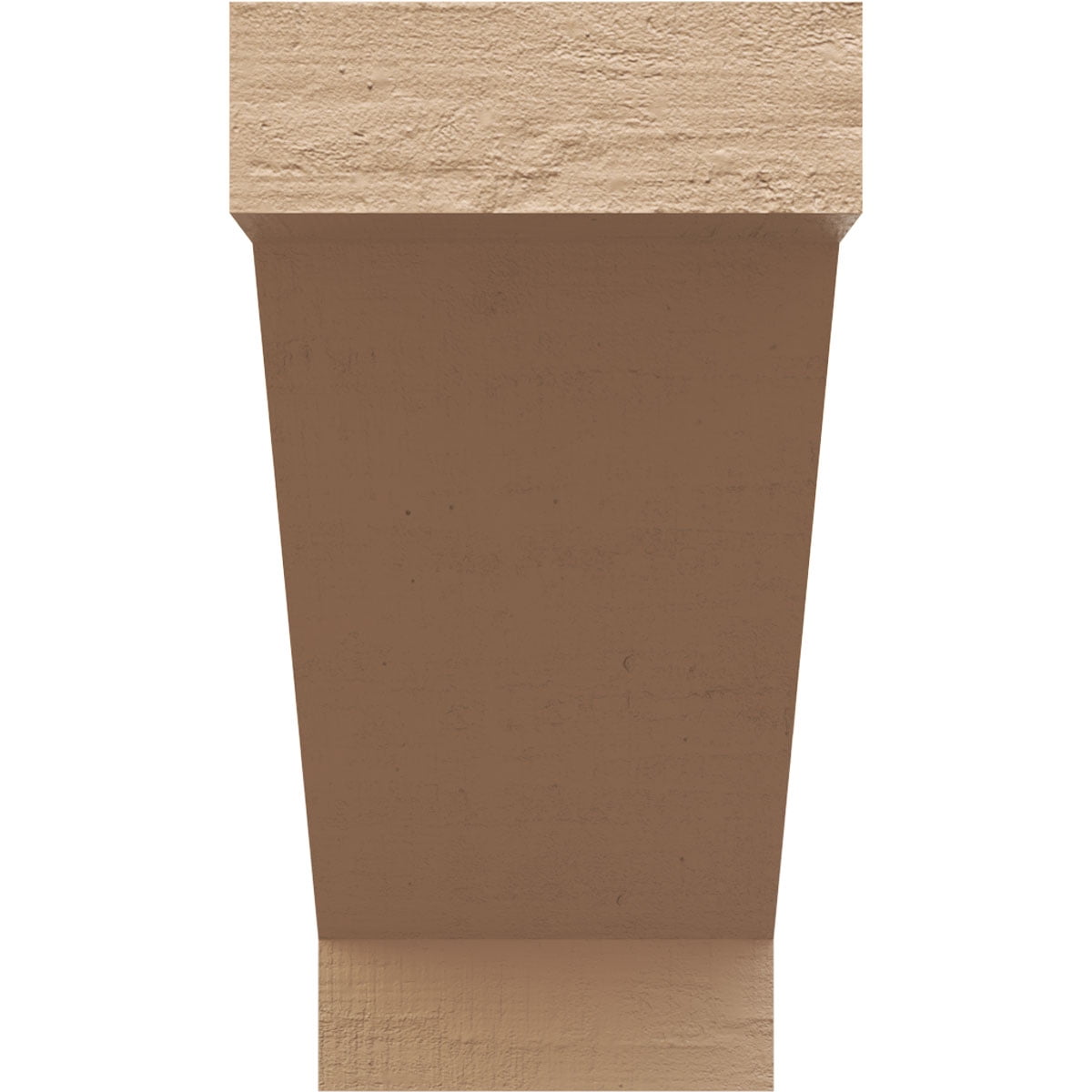 10"W x 20"D x 20"H Classic Burlington Rough Cedar Woodgrain TimberThane Corbel, Primed Tan