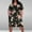 Black, variant on Sakmal with Pocket Summer Dresses for Women Under $10 Oversize Floral Short Sleeve Black Comfort Fit Mid-Length Shift Dress
