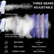 800W Handheld Electric Steam, imounTEK100ML Tank Blue White Anti-Scalding Anti Dripping Portable Iron Garment Steamer Fabric Clothes Laundry Steam Brush with 3 Adjustable Steam
