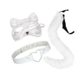 thumbnail image 4 of Conjunto de collar y cola con orejas de gato perfecl Disfraz de animal para festivales, 4 of 6