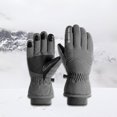 thumbnail image 4 of Guantes cálidos de invierno Baoblaze Pantalla táctil antideslizante Gris L Guantes de ciclismo cálidos, 4 of 8