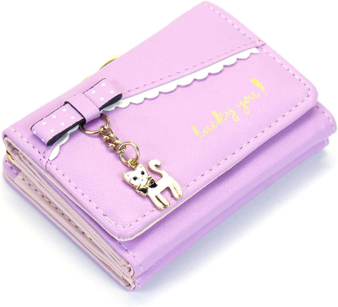  women wallet Money Bag Small Cute Coin Purse (Pink-cat) :  Clothing, Shoes & Jewelry